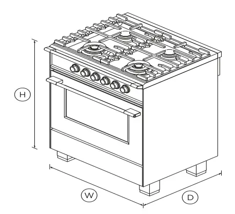FISHER -PAYKEL-OR30SCG4R1-30-Inch-4-Burners-Gas-Range-fig1