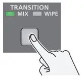 Roland V-160HD Streaming Video Switcher User Guide - Press the [TRANSITION] button to select
