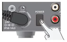 Roland V-160HD Streaming Video Switcher User Guide - Turning the Power On