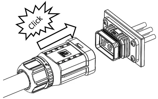 RENAC R3 15K DT Solar Inverter - Insert the female