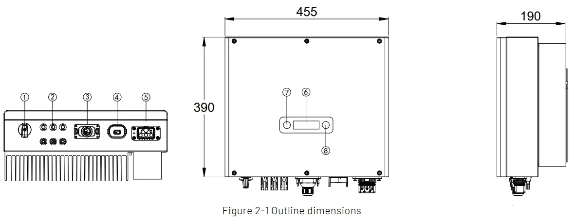 RENAC R3 15K DT Solar Inverter - Mechanical design