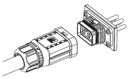RENAC R3 15K DT Solar Inverter - inverter end connector