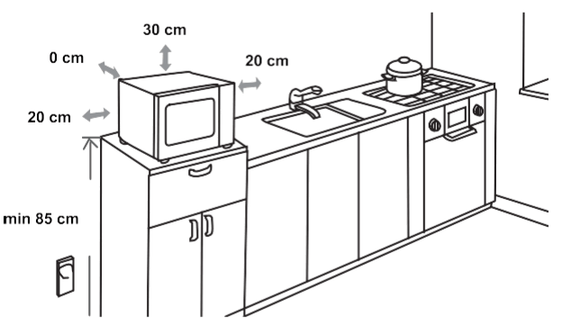 Hisense H20MOWP1 Glass Turntable 20L Manual Microwave Oven - 3