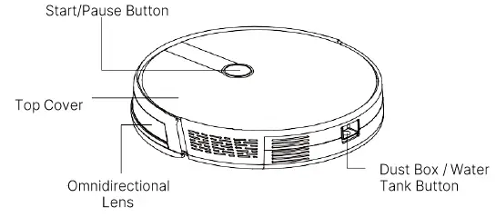 MODENA RV 6040 GXBK Robot Vacuum Cleaner-2