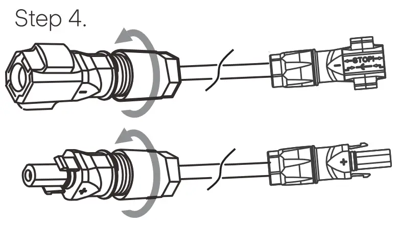Connecting Cables to Inverter