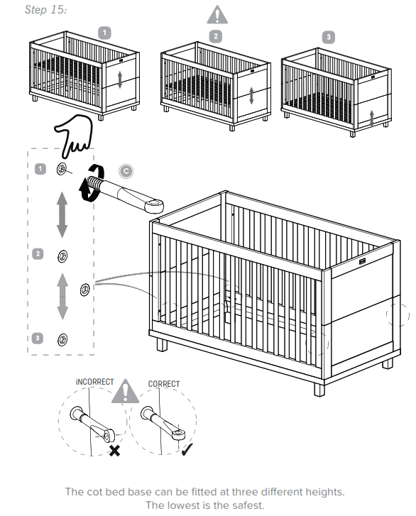 Silver Cross Greenwich Cot bed - fig 8