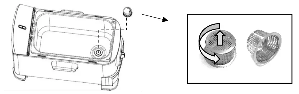 KALORIK Oil Filtration System - CLEANING THE FILTRATION SYSTEM