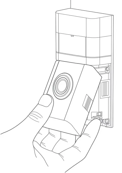 E234741 Video Doorbell 3 with Extra Battery and Ring Assist - Install the faceplate