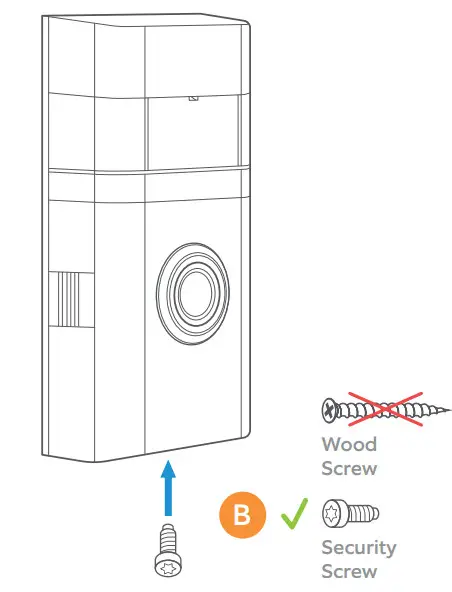 E234741 Video Doorbell 3 with Extra Battery and Ring Assist - Secure the faceplate