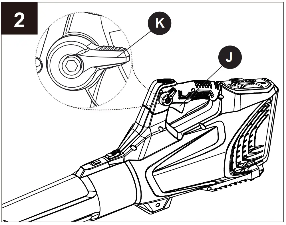 KOBALT KB 4840-06 Handheld Cordless Electric Leaf Blower Instruction Manual - Operation Instructions