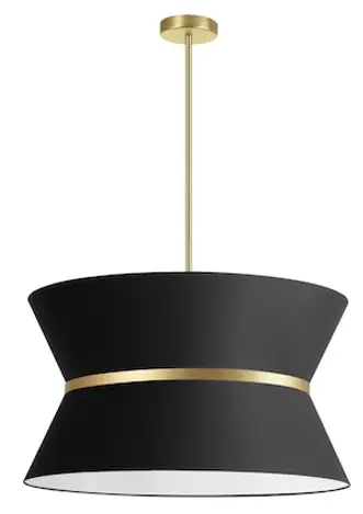 Dainolite CTN-121P Caterine White Transitional Bowl Pendant Light