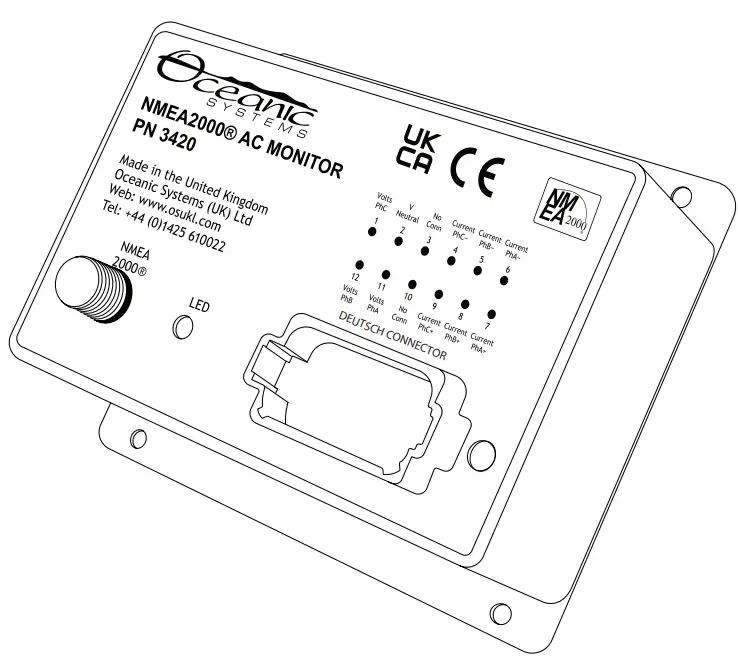 Oceanic-Systems-NMEA2000-AC-Monitor-PRO