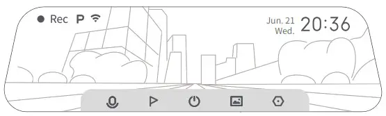 xiaomi 70mai Rearview Dash Cam Wide - description 1