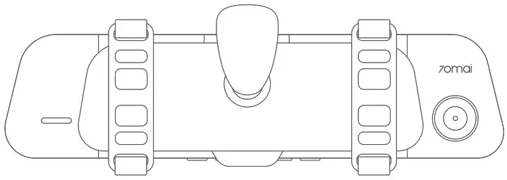 xiaomi 70mai Rearview Dash Cam Wide - installation 2