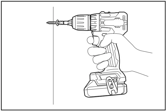 Makita Cordless Driver Drill XFD15 -Drilling operation