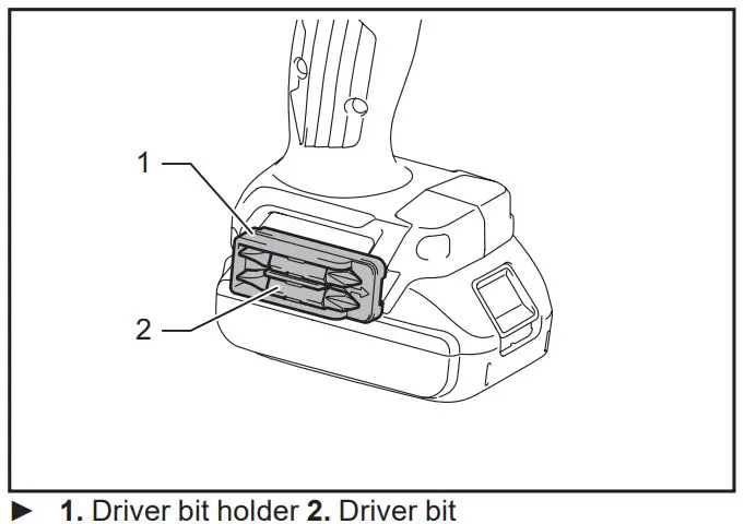Makita Cordless Driver Drill XFD15 -Installing driver bit holder