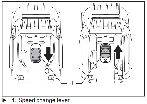 Makita Cordless Driver Drill XFD15 -Speed change