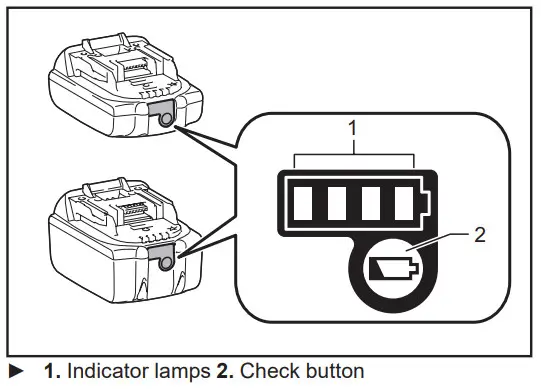 Makita Cordless Driver Drill XFD15 -indicator