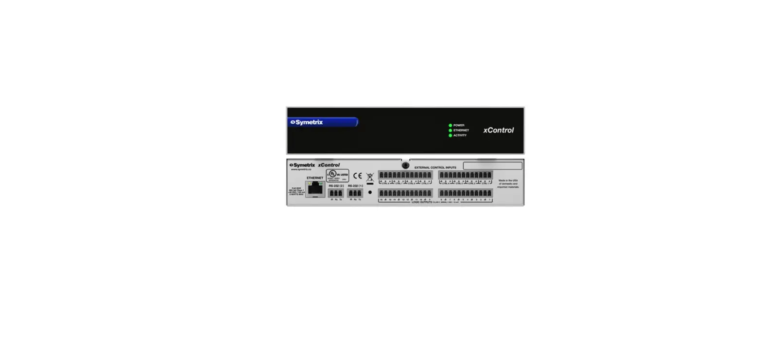 Symetrix Xcontrol External Control Expander User Guide