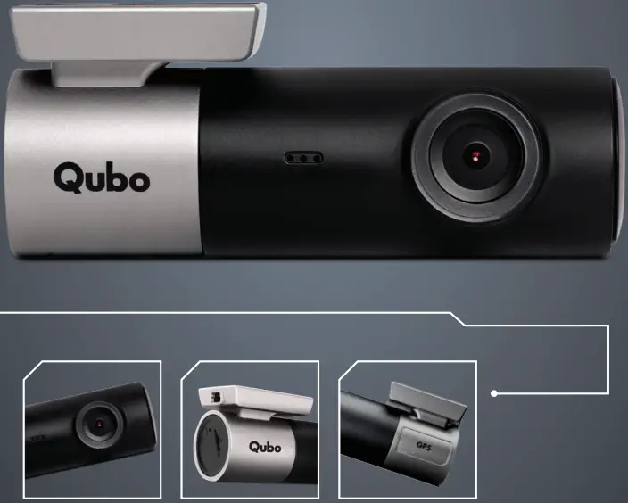 HCA02 QBOOK Qubo Dashcam Pro GPS