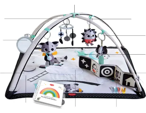 Tiny Love 120590E001 OM Plus Black and White Gymini Playmat - Copy