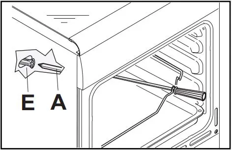 Hoover 90cm Dual Fuel Range Cooker HGD9395BL User Manual - HOW TO USE THE SPIT (only certain versions)