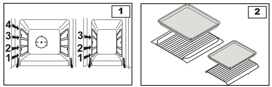 Hoover 90cm Dual Fuel Range Cooker HGD9395BL User Manual - The oven walls are fitted with various runners