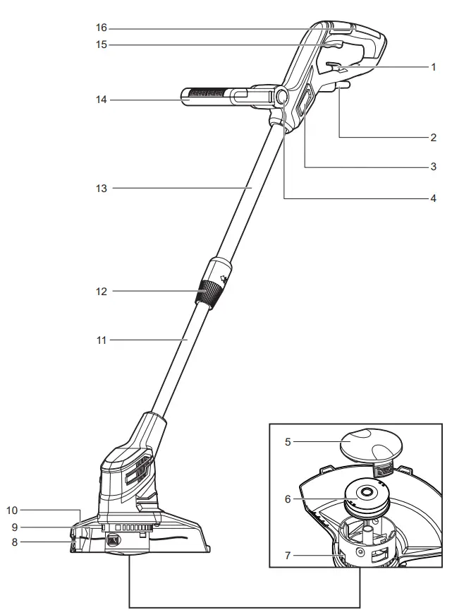 RYOBI RLT4125 Cordless Electric Trimmer - fig11