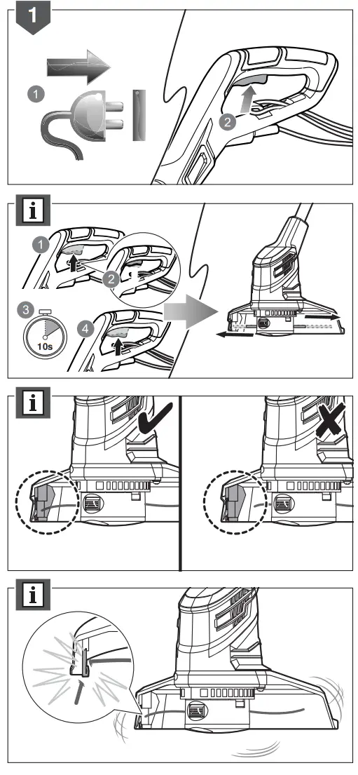 RYOBI RLT4125 Cordless Electric Trimmer - fig7