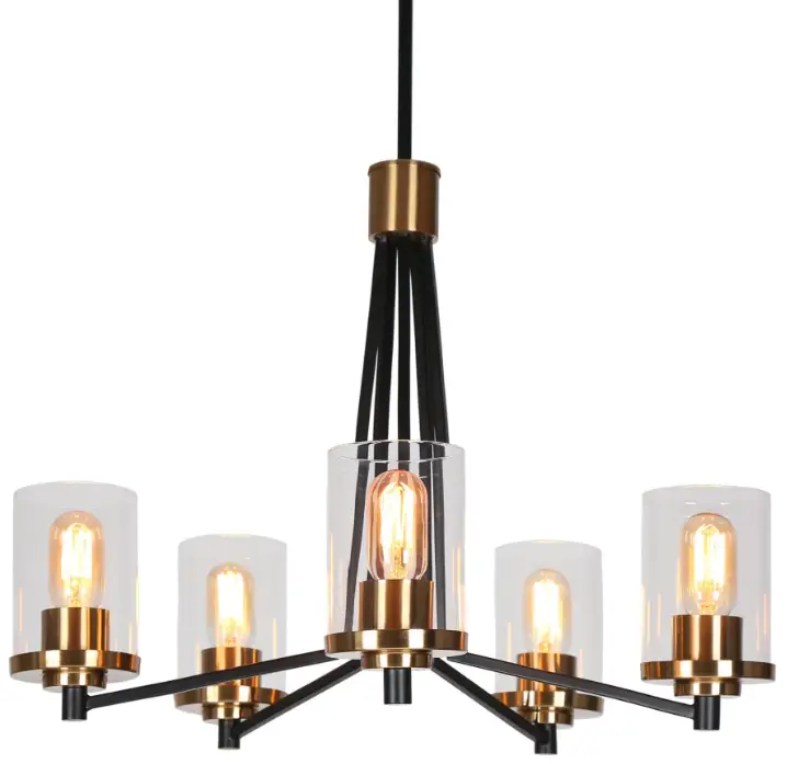 ZEVNI A04776 Brass Chandelier
