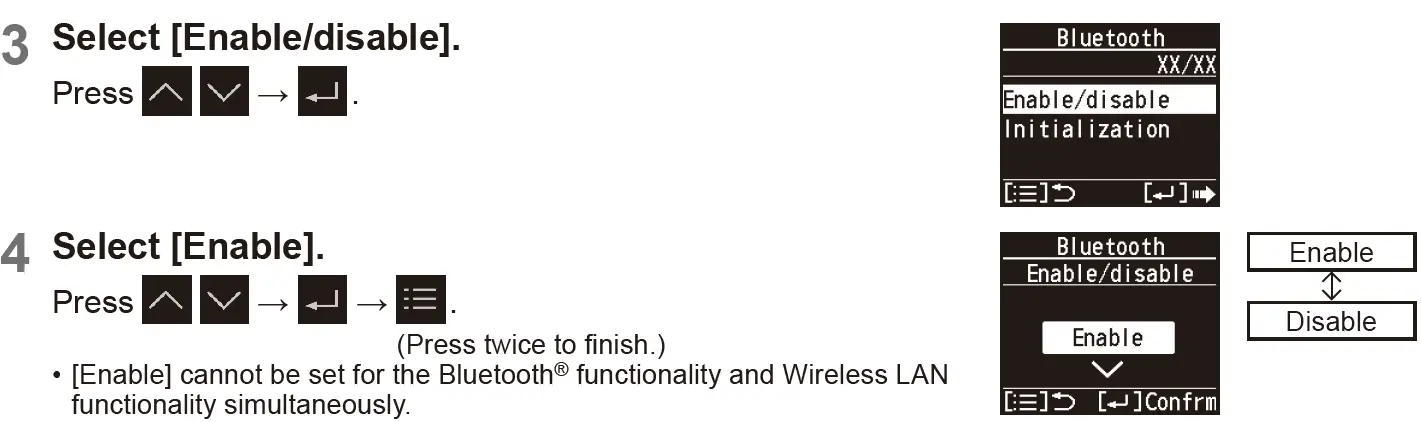 Bluetooth® functionality 1