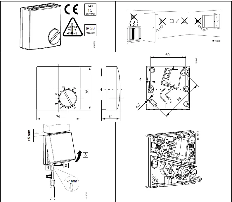SIEMENS-QFA1001-Room-Hygrostat-fig-1