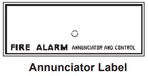 NOTIFIER AFM 16AT Annunciator Fixed Module - Annunciator Label