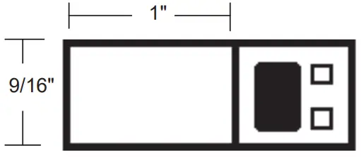 NOTIFIER AFM 16AT Annunciator Fixed Module - Effective Window Size
