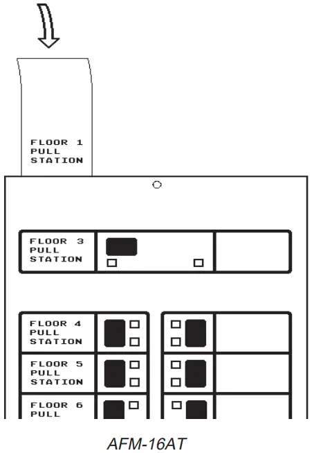 NOTIFIER AFM 16AT Annunciator Fixed Module - Inserting Display Labels