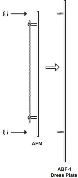 NOTIFIER AFM 16AT Annunciator Fixed Module - Mounting the Dress Plate