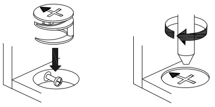 FUFU GAGA LJY-WFKF210049-02 Wood Shoe Cabinet - CAM LOCK 1
