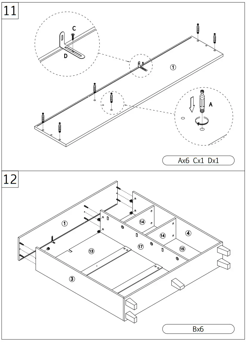 FUFU GAGA LJY-WFKF210049-02 Wood Shoe Cabinet - CAM LOCK 9