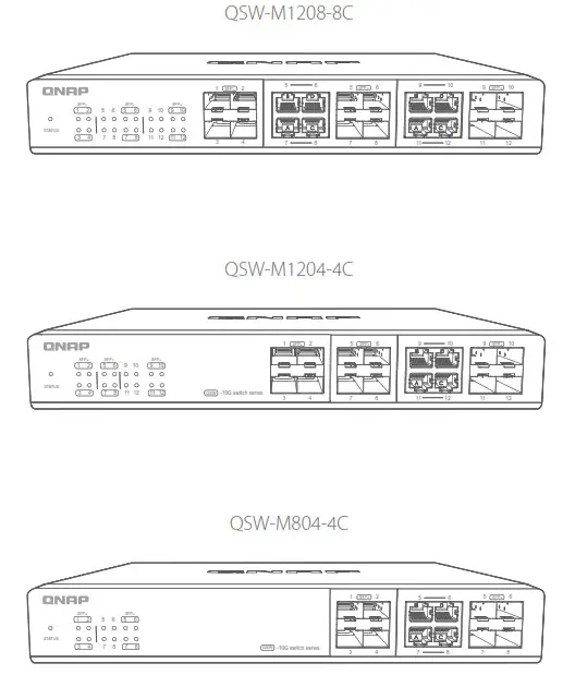 QNAP QSW-M1208-8C 10GbE Managed Switch - Cover 2