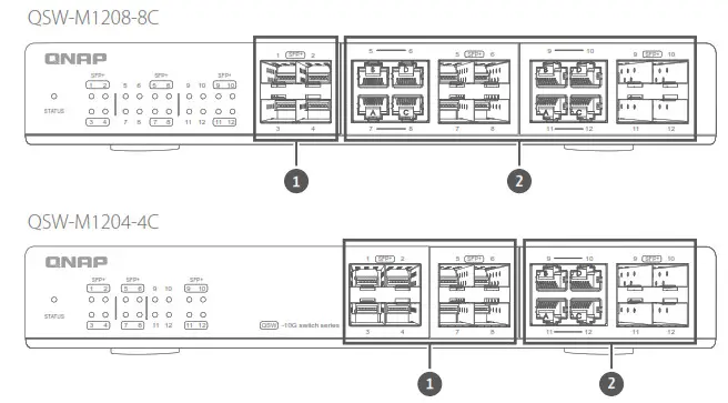QNAP QSW-M1208-8C 10GbE Managed Switch - Hardware Overview 1