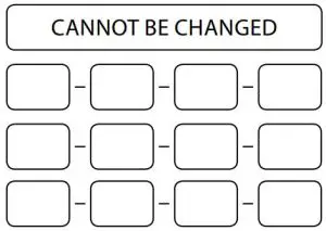 FIG 1 PIN-codes of the system