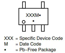 onsemi NS5B1G385 Analogue Switch - MECHANICAL CASE OUTLINE