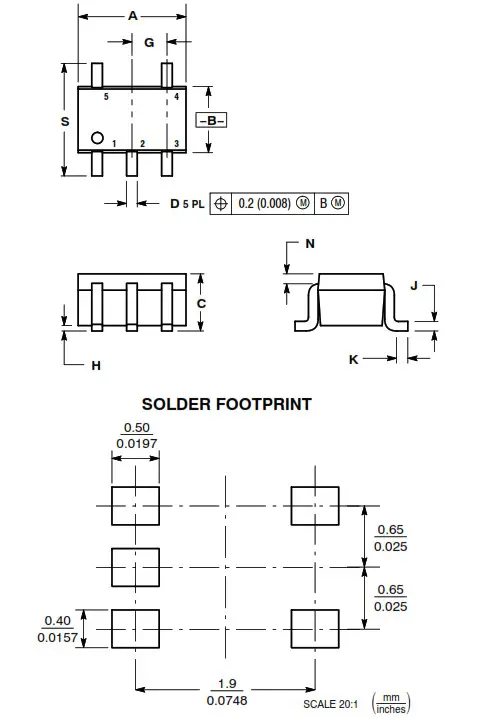 onsemi NS5B1G385 Analogue Switch - NS5B1G385 4