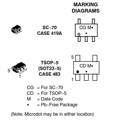 onsemi NS5B1G385 Analogue Switch - onsemi NS5B1G385 Analogue Switch