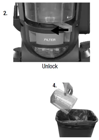 empty dirt container