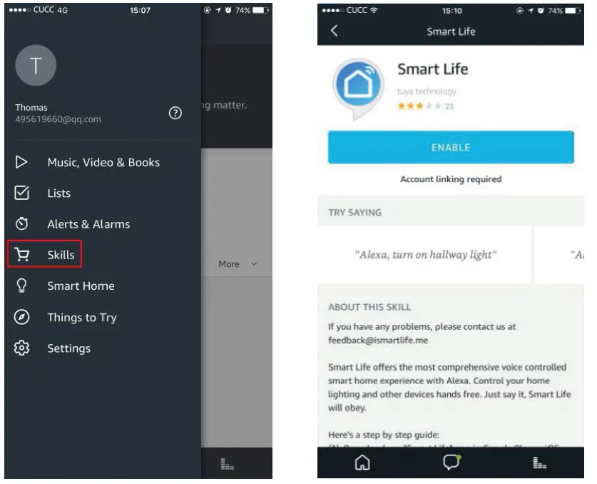 Amazon Alexa Installation Instructions