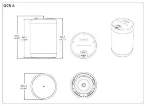 TANNOY OCV Series Coaxial Pendant Loudspeaker for Installation Applications fig7