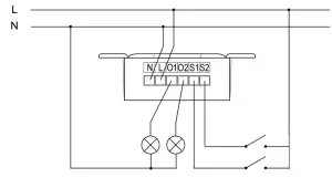 NEXA MCMR-3000 Built-In Receiver On Of 2 Channel - double gang