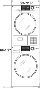 GFW148SSMWW - STACKED DIMENSIONS 1
