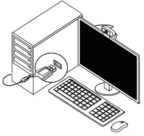 j5create JVCU100 USB HD Webcam with 360° Rotation - video calling